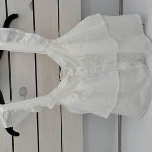 American Eagle, Size Small, white linen tank top